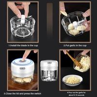 Mini presse-ail électrique, broyeur de légumes pour cuisine, ail écrasé, gingembre écrasé, piment