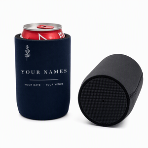 Porte-gobelet isotherme en néoprène avec base pour canettes de 12 oz – Cadeau promotionnel personnalisable par sublimation, durable, pour boissons froides - Product Image 1