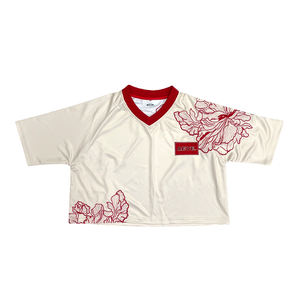 เสื้อฟุตบอลอเมริกันสั่งทำเสื้อสตรีทแวร์เสื้อฟุตบอลอินเทรนด์ดีไซน์โลโก้ตาข่ายแฟนทีมพลัสไซส์ระบายอากาศกันยูวี - Product Image 2