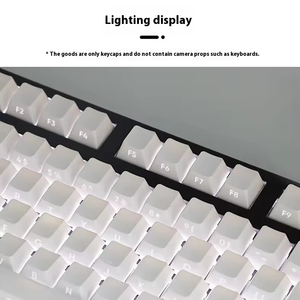 Teclas PBT blancas de 135 teclas con impresión lateral compatibles con interruptores mecánicos <span class=keywords><strong>Cherry</strong></span> <span class=keywords><strong>MX</strong></span> para teclado mecánico para juegos - Product Image 4