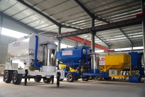 Mobil Mikser Tesisi Kullanımı İçin Tak ve Çalıştır Yatay Çimento Depolama Silosu Entegre Vidalı Konveyör En İyi Fiyat - Product Image 4