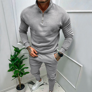 Felpa con Cappuccio da <span class=keywords><strong>Uomo</strong></span> Autunno-Inverno, Mezza Zip, Collo Alto Stile <span class=keywords><strong>POLO</strong></span>, Tinta Unita - Product Image 6