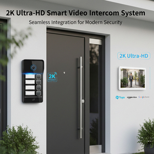 <span class=keywords><strong>Interphone</strong></span> vidéo 2 fils Hiwink avec reconnaissance faciale et palmaire, déverrouillage, étanche IP65, Tuya DC 24V, adapté aux immeubles multi-appartements - Product Image 3