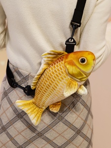 Mochila de <span class=keywords><strong>Peluche</strong></span> con Forma de Pez, Diseño de Dibujos Animados, Versátil, Informal, Venta Directa de Fábrica - Product Image 6