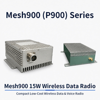 Modem Radio Data Mesh Nirkabel 900MHz Transceiver Serial RS232 RS485 RS422 Mesh900