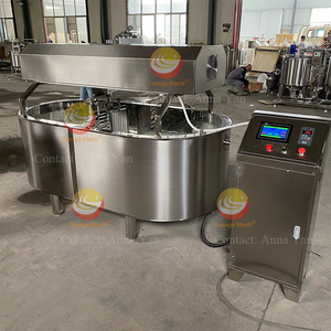 Machine automatique de fabrication de mozzarella Farms Diary Plant 1000L pour la découpe du fromage et le décharge de lait blanc - Product Image 3