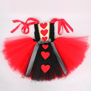 Nuevo Vestido de Tul con Corazón Rojo para Niñas Pequeñas, Disfraz de Halloween, Disfraz de Reina Alicia para Niñas, Disfraz de Tutú - Product Image 6