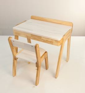 Meubles Montessori pour chambre d'enfant, bureau pour tout-petit, table et chaise en bois - Product Image 3