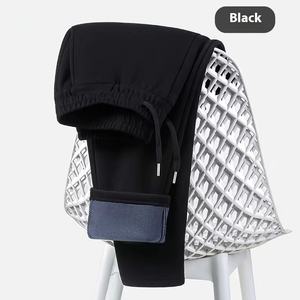 Heren Winter Warme Fluwelen Katoenen Sherma Broek Lam Fleece Gevoerde Dikke Joggingbroek Casual Sport Stijl Taille Recht Patroon - Product Image 6