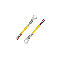 Capteur de température à thermistance NTC avec borne à anneau, câble jaune, 10kΩ 100kΩ, pour pack de batteries, CVC industriel