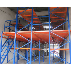 פלטפורמת ביניים מפלדה לאחסון מדפי משטחים במחסן - Product Image 2