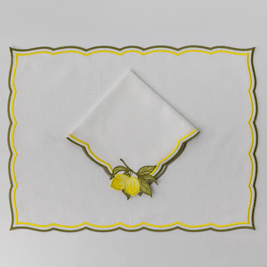Tùy Chỉnh Màu Sắc Nhà Máy Số Lượng Lớn Vải Lanh Vuông Đám Cưới Tay Thêu Sò Cạnh Khăn Ăn Bàn Đám Cưới Khăn Ăn Vải Bán Buôn - Product Image 6