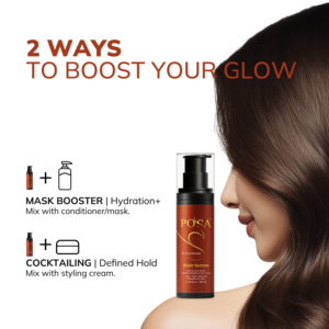 Sérum capillaire POSA <span class=keywords><strong>Gloss</strong></span> <span class=keywords><strong>Revolution</strong></span>, traitement anti-fourches, réparation des cheveux, huile d'argan biologique, protection anti-frisottis 72H pour tous types de cheveux - Product Image 6