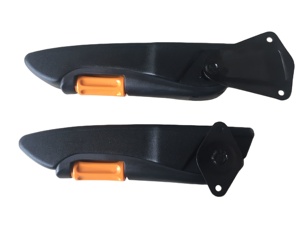 Sièges YSR en cuir PU noir avec accoudoirs réglables <span class=keywords><strong>pour</strong></span> <span class=keywords><strong>camping</strong></span>-cars (DAIHATSU 1000 Pickup 1992-1997) avec <span class=keywords><strong>mousse</strong></span> intégrée - Product Image 2