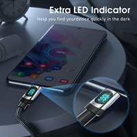 Câble USB-C 100W PD tressé en nylon pour charge rapide et transfert de données – Universel haute vitesse pour ordinateur, appareil photo, montre connectée, écouteurs