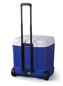 Custom Outdoor 55L Large Capacity Camping Fishing Cool Box with Wheels Pull <b>Rod</b> Portable Outdoor Cooler Box - Product Image 6