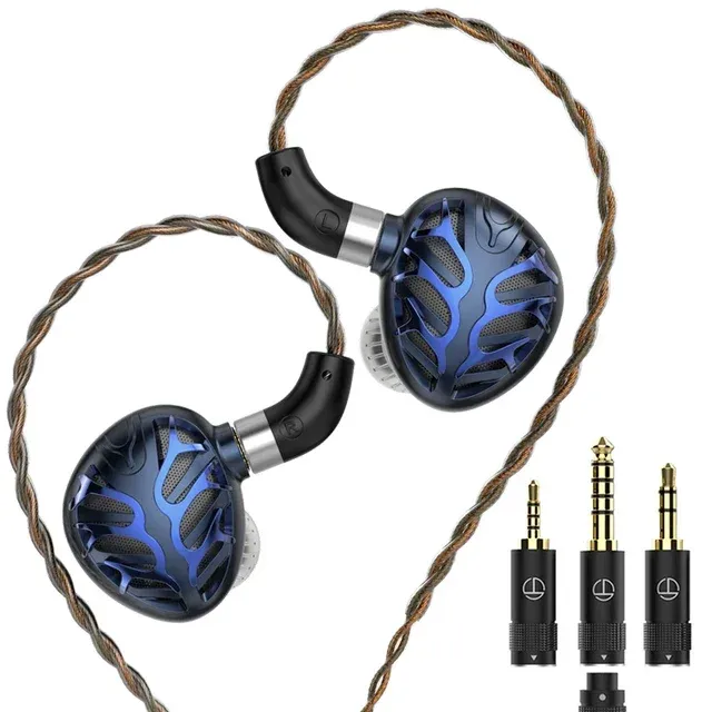 TRN Azure Dragon 14.6mm Second-Gen Flagship Planar Diaphragm Driver IEM HiFi Wired Earbuds in Ear Earphone for Audiophiles