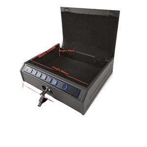 Caja de pistola portátil para el hogar y el <span class=keywords><strong>coche</strong></span> con llave Cerradura digital electrónica <span class=keywords><strong>Seguro</strong></span> Huella digital Contraseña Pistola <span class=keywords><strong>Seguro</strong></span> Accesorio - Product Image 1