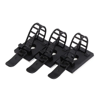 Serre-câble réglable auto-adhésif en plastique de bonne qualité Clip organisateur de câble en nylon Support d'attache de câble réglable
