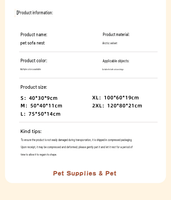 Lit pour chien orthopédique en mousse alvéolée, canapé moelleux pour animaux de compagnie, tapis lavable, lit pour chien orthopédique, Hundebett