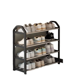 Stainless Steel Shoe Rack Multi Layer Freestanding <b>Space</b> <b>Saving</b> Under <b>Table</b> Storage For Dorm Room Organization - Product Image 5
