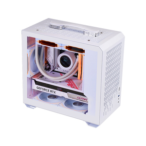 ¡La placa base MATX favorita de Herder E-Sport, gabinete de PC para juegos, carcasa ITX de vidrio templado transparente, Torre media, Stock de escritorio! - Product Image 6