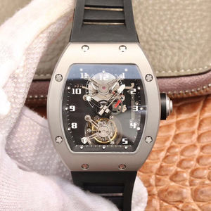 High Quality RM001 Unisex <b>Automatic</b> Mechanical Watch Titanium Case Rubber Strap 20mm Sapphire Crystal Dial <b>Chronograph</b> ETA - Product Image 4