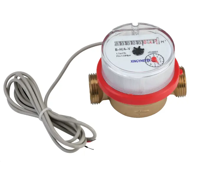 Enkel-Jet Droog Type Vaan Wiel Watermeter Koude En Warme Mechanische Watermeter