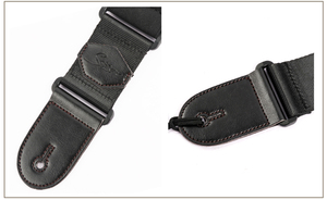 Correa de Guitarra Acolchada con Espuma de Memoria Gruesa para Bajo Eléctrico, Extremos de Cuero de Marca Personalizada OEM PE-A66/67 - Product Image 2