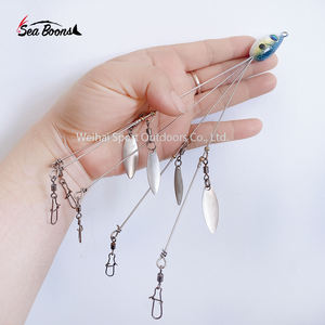 Nieuwe 5 Armen <span class=keywords><strong>Alabama</strong></span> Paraplu <span class=keywords><strong>Rig</strong></span> Visaas 21,5 Cm 17G Aas Rigs Met Ton Wartels Voor Basaas - Product Image 1