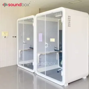 Moderno Soundbox insonorizzato Booth giardino ufficio Pod per Coworking spazio interno scatola riunioni