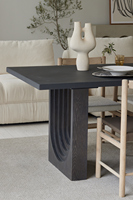 Mobilier rustique en bois minimaliste chêne béton table à manger en bois massif meubles de salle à manger ensemble de table 8 chaises table à manger