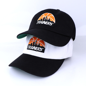 Qianzun tạo logo thêu của riêng bạn cơ bản mềm cấu hình thấp cotton 5 bảng Mũ bóng chày không cấu trúc - Product Image 1