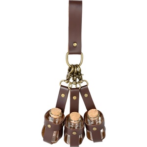 Cinturón <span class=keywords><strong>de</strong></span> <span class=keywords><strong>Caballero</strong></span> Medieval con Porta Frascos <span class=keywords><strong>de</strong></span> Poción, Accesorio <span class=keywords><strong>de</strong></span> Cosplay Renacentista LARP para Adultos Unisex - Product Image 1