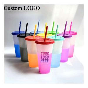 Gobelet écologique minimaliste de 24 oz avec couvercle thermosensible pour activités promotionnelles - Product Image 1