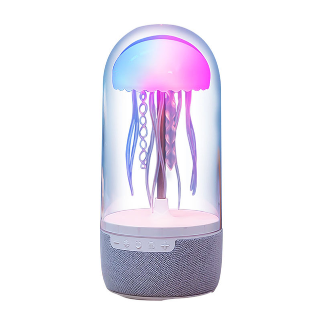 Creative RGB LED Lighting Jellyfish Audio Ornament Microphone Smart Speaker