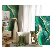 Vente flash : panneau mural de douche imperméable SPC 4x8, plaque en PVC marbré UV pour salle de bain et cuisine