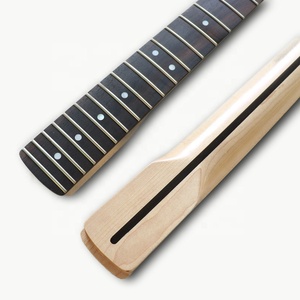 Oferta especial: Mástil de guitarra ST de 22 trastes de arce canadiense con diapasón de palisandro con acabado nitro y marcadores de puntos MOP - Product Image 5