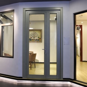 Superhouse puertas abatibles para la venta impacto residencial <span class=keywords><strong>desigual</strong></span> de aluminio doble Individual Doble puerta con bisagras - Product Image 5