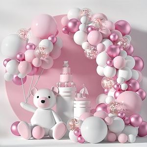 Kit de Arco de Globos Moderno Hecho a Mano LANJO, Decoración para Bodas, Cumpleaños, Fiestas, Globos de Plástico con Confeti, Revelación de Género, Bautizo - Product Image 6