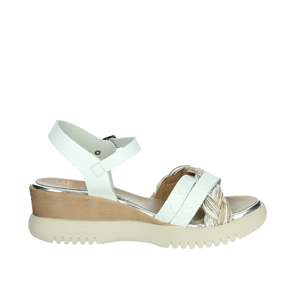 Sandales compensées pour femmes 7043 en cuir marron, plateforme, chaussures d'été - Product Image 4