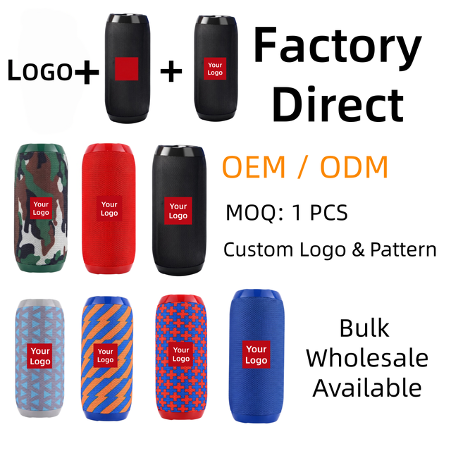 OEM ODM Wireless Speaker Manufacturer Custom Portable Speaker Logo Private Label Bespoke Promotional Gift Packaging Box Speaker