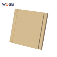 Interruptores y Enchufes de Pared WESA Ultrafinos con Botón Pulsador EU 1/2/3 Vías, Enchufe de Alimentación de 1 Vía, Combinación Libre, Diseño Moderno de Lujo