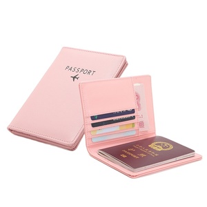 Bolsa de pasaporte RFID multifunción para hombre y <span class=keywords><strong>mujer</strong></span>, porta documentos de viaje Pu, venta al por mayor - Product Image 1