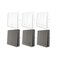 Interrupteur intelligent Tuya Zigbee, application de contrôle à distance, minuterie, commande vocale, matériau ABS universel, intérieur