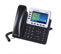Teléfono IP Empresarial Grandstream GXP2140 PoE con 4 Líneas SIP, Pantalla LCD a Color de 4.3 Pulgadas, Teléfono de Escritorio VoIP para Recepción y Gestión de Oficina