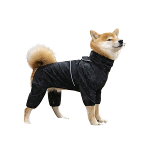 Cobello XL Leisure Waterproof Comfortable <strong>Nylon</strong> Simple Solid Pattern Reflective Dog <strong>Raincoat</strong> for Large Small Dogs Modern Summer - Product Image 5