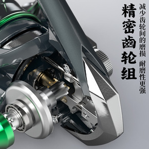 Moulinet de pêche Ikeba Pool Blade Lure en alliage d'aluminium avec système d'engrenages de précision, bobine peu profonde pour lancer longue distance - Product Image 1