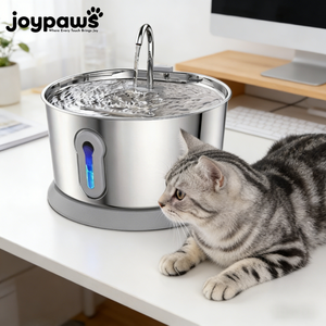 Bebedero Automático <span class=keywords><strong>para</strong></span> Gatos <span class=keywords><strong>de</strong></span> Acero Inoxidable, Ecológico y Portátil, 4L, con Doble <span class=keywords><strong>Fuente</strong></span> <span class=keywords><strong>de</strong></span> Alimentación (Batería/USB), <span class=keywords><strong>para</strong></span> Uso en Interiores - Product Image 1