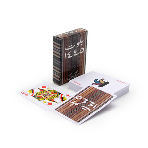 Cá nhân Arabic phong cách quảng cáo 100% nhựa không thấm nước 0.3mm 0.32mm 0.35mm Độ dày nhựa chơi bài Casino Poker - Product Image 3
